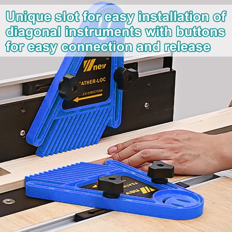 Table Saws Double Featherboard Set, 1 Pair Adjustable Pressure Comb,