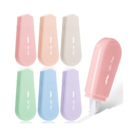 Mr. Pen- Aesthetic Correction Tape, 0.2" x 197", 6 pcs, Pastel Colors, Cute Correction Tape
