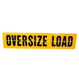 Aluminum Hinged Oversize Load Sign - 84 inch x 18 inch - Reflective