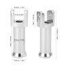Passenger Foot Peg Mounts Kit 50500769 Silver Sturdy Stable High