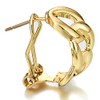 Hipster Gold Color Cuban Curb Chain Circles Link Statement Hoop