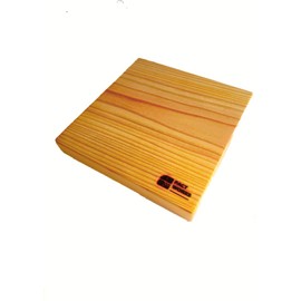 FACT WORKS Cypress Cutting Board, 8.3 x 8.3 x 1.2 inches (21 x 21 x 3 cm), High Quality Domestic Wood, Single Piece Board, Hinoki, Size Selectable (8.3 inches (21 cm)