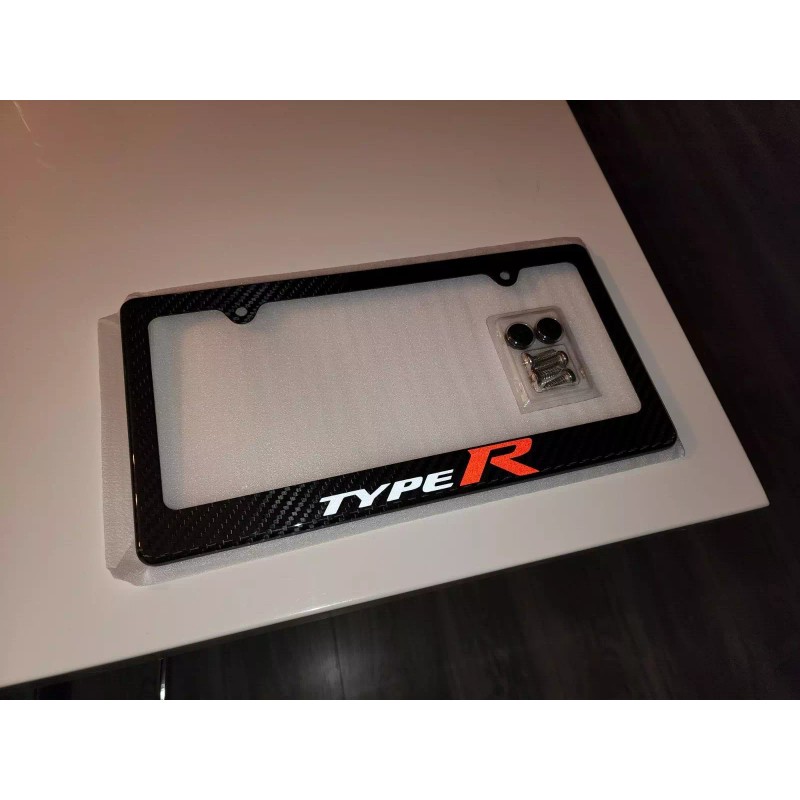 sport Honda Type R 100% Carbon Fiber License Plate Frame