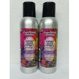 Smoke Odor Exterminator Patchouli Amber 7 oz Large Spray Set of Two Cans