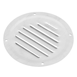 X AUTOHAUX 5 Inch Round Marine Boat Louvered Ventilation Vent 316 Stainless Steel Venting Panel Cover