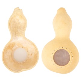 JANKOW 2 Pack Natural Gourd Tea Filter, Tea Leaf Strainer, Gourd Tea Filter for Loose Leaf and Herbal Teas