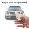 2Pcs Key Fob Cover with Metal Keychain, Soft TPU Protection
