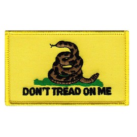Gadsden Flag Yellow Embroidered Patch Don't Tread Iron-On American