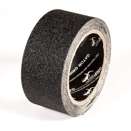 Gator Grip Traction Tape, Premium Grade 60 Grit Anti-Slip Adhesive Tape, Indoor/Outdoor, Great for Stairs, Docks, Boats & Ramps, Black, 2 inch x 15 ft, RE3951