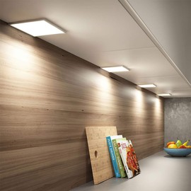 VBLED© Mini LED Panel Under-Unit Light 12 V DC / 7.5 W / 2700 K / 100 x 200 x 5 mm Ceiling Light / Grid Light / Kitchen Light Ultra Flat