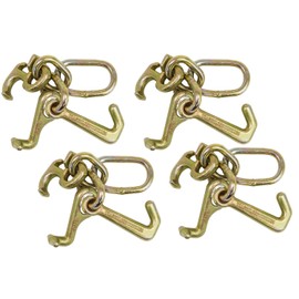 Mytee Products (4 Pack) RTJ Cluster Hook Heavy Duty Wrecker Hauler Tow Towing Truck Chain Pair R T J