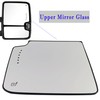 Passenger Side Heated Towing Mirror Glass Compatible with 2014-2017 Chevy
