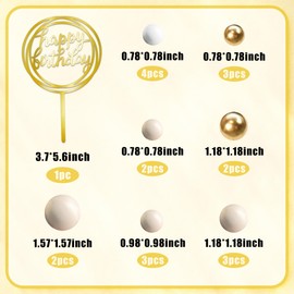 Decoración para tartas Simplicity de color caqui y blanco, decoración para tartas, decoración para tartas de espuma, decoración para bodas, aniversarios, cumpleaños, baby shower, suministros para fiestas (caqui)