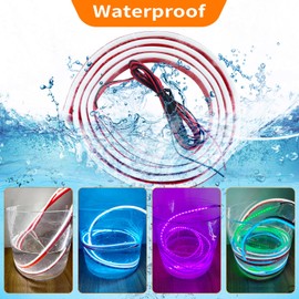 Ailinge Car Hood LED Light Strip Exterior Flexible Dynamic Scan Daytime Running for Hoodbeam Kit 12v Silicone Waterproof Lights for Cars SUVs(White,59IN)