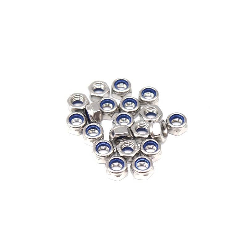 binifiMux 20Pcs M8 x 1.25mm Lock Nuts, 304 Stainless Steel