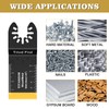 Trivd Frol 15 PCS Titanium Oscillating Saw Blades Metal Cutting,
