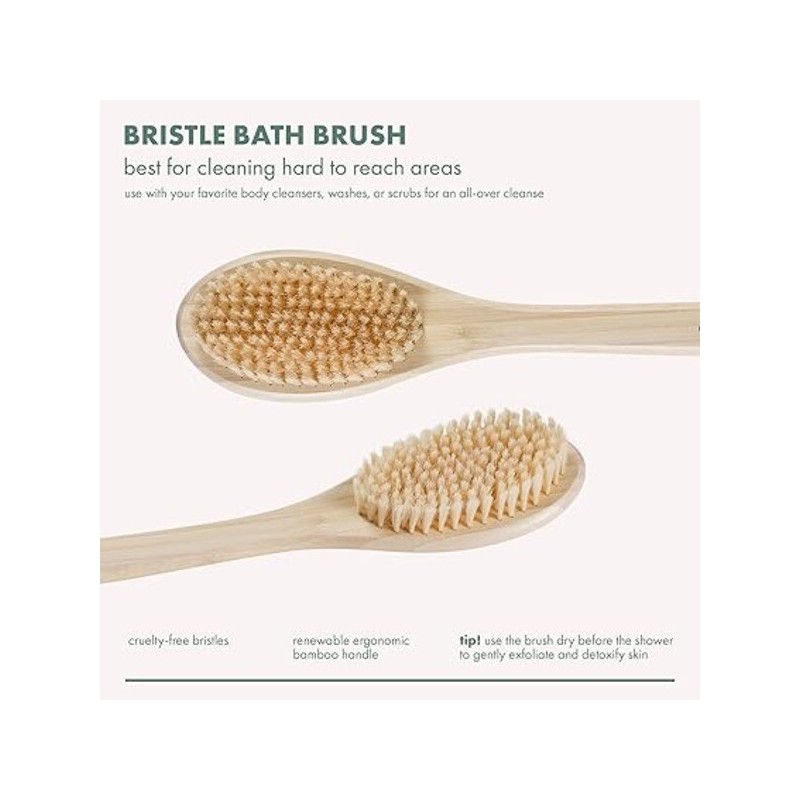 N/A ECO Body Back Bath Brush - Shower Brush with