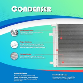 BESUTO AC Condenser for Frontier 03-4 Xterra 03-04 2.4 L4 3.3 V6