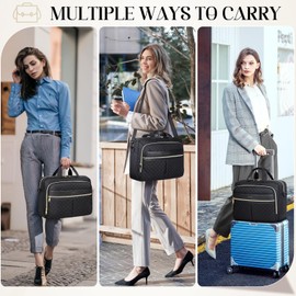 IGOLUMON 17 Inch Laptop Bag for Women Messenger Bag Work Bags for Women Computer Bag 17.3 Inch Laptop Briefcase for Business Office College Travel