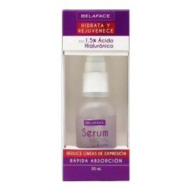Belabel Srum Facial Hidratante Antiarrugas cido Hialurnico 30ml