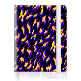 Passport Holder for Travel, Cute Passport Cover for Women Men, Waterproof PU Leather Rfid Blocking Passport Wallet with Credit Card Case for Travel Family, Boys Girls Travel Essentials