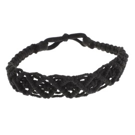 Healeved Crochet Knit Headband for Women Handmade Bohemian Hair Accessory Soft Twisted Hairband for Daily Wear and Special Occasions