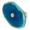 Rockcloud Pack of 4 Natural Agate Slice Cabinet Knobs Dresser