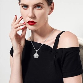 Just Follow Basketball Football Rugby Pendant Gold Silver Stainless Steel Chain Sports Necklace Hip-hop Jewelry Fans Gift (Silver Basketball)