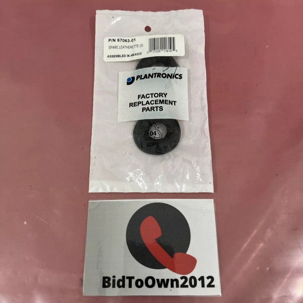 Plantronics 67063-01 CS50 CS55 AWH55 50005712 Leatherette Ear Cushions (1-Pair)
