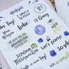 Papierdrachen 3 Sheets of Stickers for Wedding – Guest Book