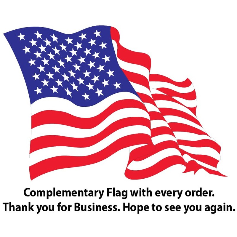 Thin Blue Line Law Enforcement American Flag Eagle Magnet Decal