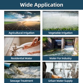 LCyindu 1HP Deep Well Submersible Pump,220V/60Hz,33GPM,207FT Head,Stainless Steel with 9.8ft Cord,4" Stainless Steel Water Pumps,Deep Well Water Pump for Farmland Irrigation,Factories and Home Use