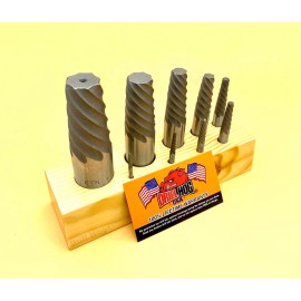 Drill Hog 9 Pc Spiral Easy Outs Set Round Screw Extractor Lifetime Warranty Drill Hog®