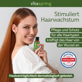 vitaspring Rosemary Oil Hair Organic 100% Natural Hair Oil for Hair Care & Anti-Hair Loss Rosemary Oil High Dose for Hair Growth & Hair Growth Treatment Hair Booster (Rosemary Oil 30 ml)