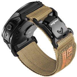 Bandletic 26mm Rugged Nylon Compatible with Garmin 26mm Easy Fit Watch Straps, Magnetic Fidlock V-Buckle Strap for Fenix 8 E 51mm/7X 6X Pro/5X Plus/3 HR/Tactix/Descent/Enduro/Instinct 2X/ Quatix 3