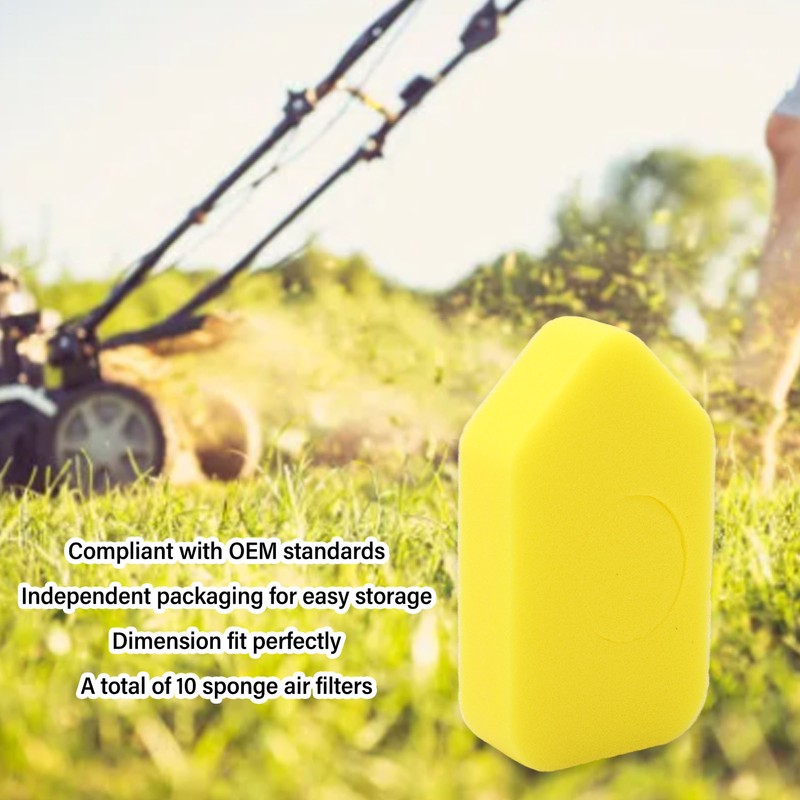 10Pcs Foam Air Filter Elements Sponge 698369 Lawn Mower Engine