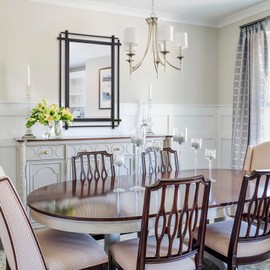 Autdot Large Wall Mirrors Decorative, 40''X28'' Bathroom Mirror with Black Iron Frame, Elegant Wall Mirror for Living Room, Dining Room, Fireplace