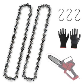 8 Inch Full Tooth Chainsaw Chain For Milwaukee 3004-20 Chainsaw,2PC 8 Inch Replacement Chain for Milwaukee 3004-20 M18 HATCHET Pruning Pole Saw