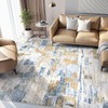 Abstract Living Room Rug 6x9 - Modern Washable Soft Thin
