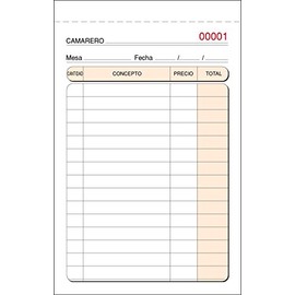 Praxton Duplicate Waiters Books 8.5 x 13.5 cm Pack of 10