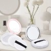 Z Contenedor De Polvo Compacto De 2 Piezas Con De