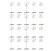 20PCS Desk Memo Clips Table Number Holder Star Shape Metal