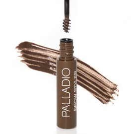 Palladio Gel tintado para cejas, fórmula innovadora, sostiene y arregla cejas, fijador de cejas, aspecto natural tintado, ligero, fórmula acondicionador multiusos, Medio/Oscuro