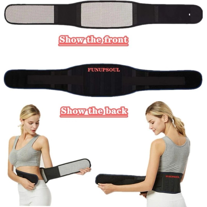 KABRAR Thermal Magnetic Therapy Lumbar Support Belt Lower Back Brace