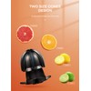FOHERE Orange Juicer Squeezer Electric Citrus Juicer with Two Interchangeable