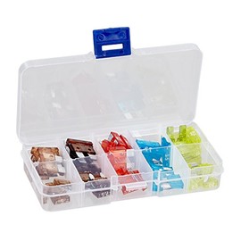 baytronic 50-Piece Car Fuse Assortment Mini/Standard Blade Fuse with Box (5A - 20A)