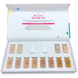12 Piezas/Juego de 8 ml Que Forma BB Cream Glow Ampoule Serum Starter Set El Tono Mixto Puede iluminar el Tono de la Piel y la Base Transparente.