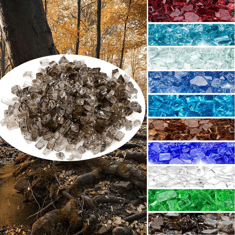 onlyfire 10 lbs Fire Glass for Propane Fire Pit, 1/2-Inch