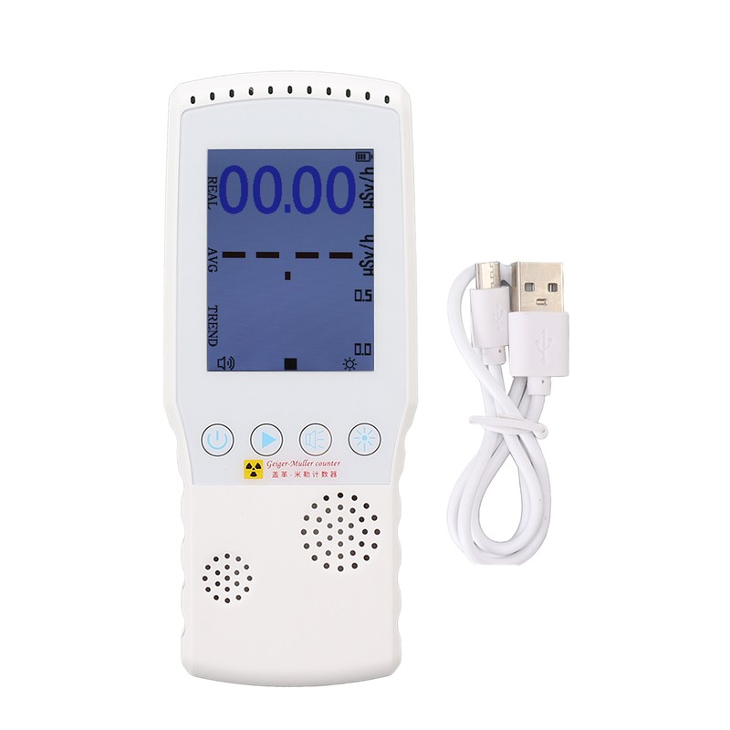 Geiger Counter Nuclear Radiation Detector USB Charging Handheld Beta Gamma