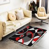 jejeloiu Geometric Strip Lines Area Rug, Geometry Accent Rug for